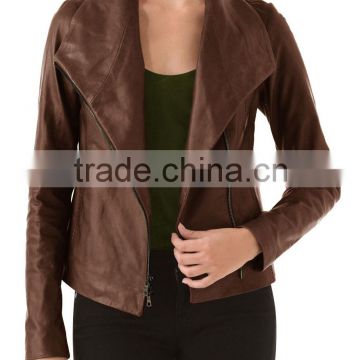 Competitive Price High Quality Cheap Leather Jackets Women