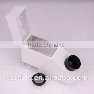 Refractometer with testing both single and double refractive gemstone