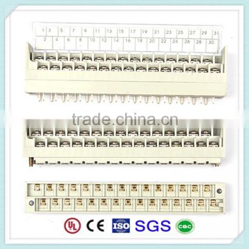Double Row Cream White Color Terminal Block 2KDS 300V 10A 7.62mm Pitch