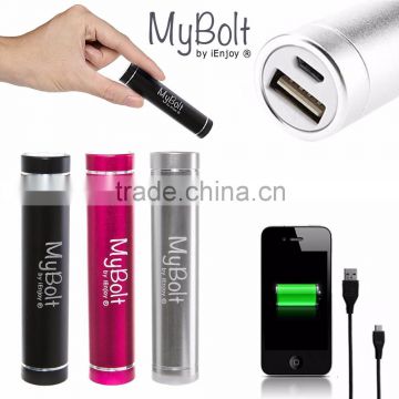 2016 Christmas Big Discount 2600mAh Portable USB Flash Charger in stock to ship