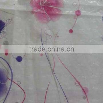 semi-transparent printed PEVA/PVC/3D shower curtain