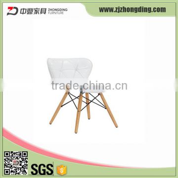 L-134 PU seat leisure chair, popular wooden chair
