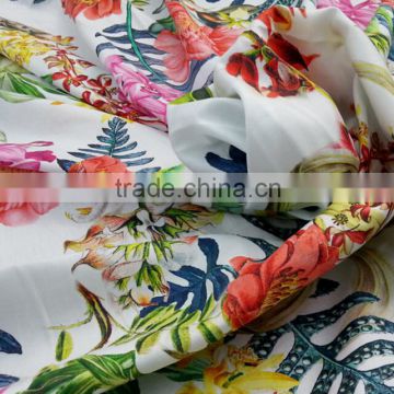 Hot fashion colorful abstract printed rayon fabric for dress