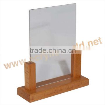 new style wooden menu holder with chalkboard/wooden menu holder with chalkboard/tabletop menu holder