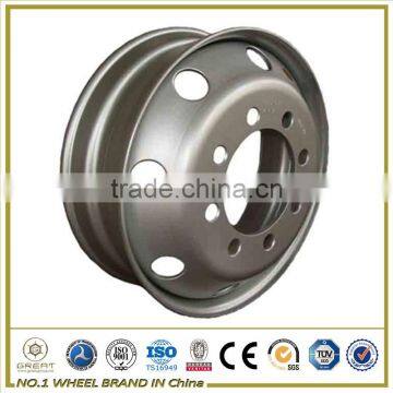 OEM manufacture of truck steel rim and tubeless steel wheel