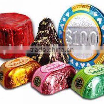 chocolate aluminum foil wrapping paper for chocolate wrapper