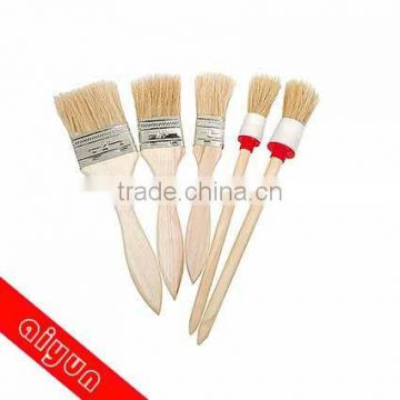5pcs round paint brush set flat paint roller kids ,bristles+wooden handle 1", 1.5" R2,R4,R6