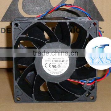 Original FFB0924EHE 9238 90mm 92mm DC24V 0.75A 3wire 3pin Inverter cooling fan server inverter cooling fans case axial