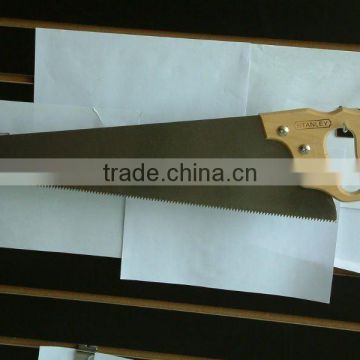 wooden hand saw for cutting wood