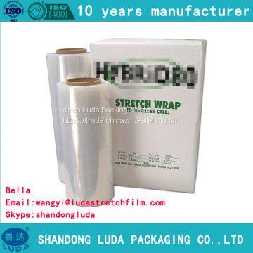 Advanced transparent tray plastic protective stretch wrap film roll