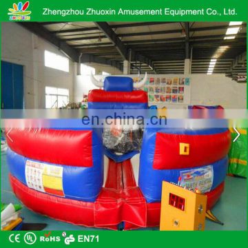 Manufacturer Factory Direct sale inflatable bull ride / inflatable bull mat
