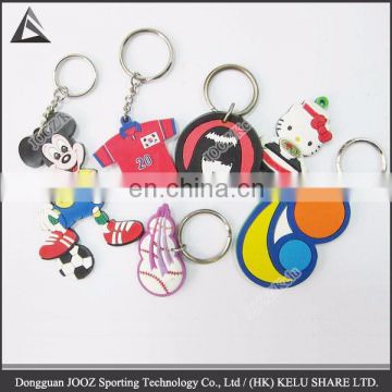 Keychain Soft Rubber custom Logo Emblem Ring Keyfob