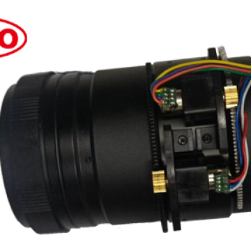 Motorized clearance lens cctv