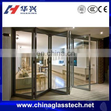 3 panel 4 panel exterior aluminium frame folding glass door price
