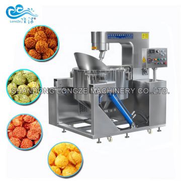 Commercial Gas Heating Popcorn Machine Production