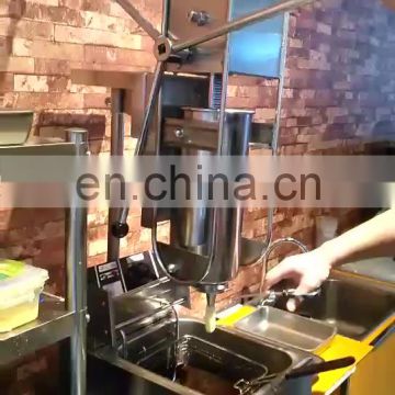 Factory price professional industry digital manual maker food trailer fryer churros machine