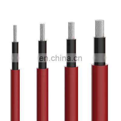 XLPE XLZHFR Insulated TUV Approved dual or single 4mm 6mm 8mm 10mm pv dc solar cable