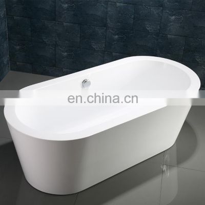 Proway indoor product GF-3073 Freestanding 150x60 bathtub, white small oval bathtub 140cm