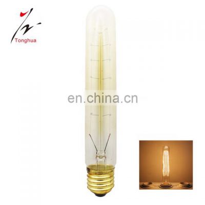 Vintage Tubular Edison Filament Bulb T30*185 Retro High Quality Hanging Light Bulb E26 E27 B22 Lamp Holder
