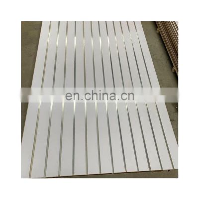 Manufacturers Provide slotted mdf board for display shelf texture slot mdf board