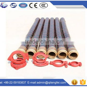 Concrete pump rubber hose fitting DN125 Stainless steel Ends