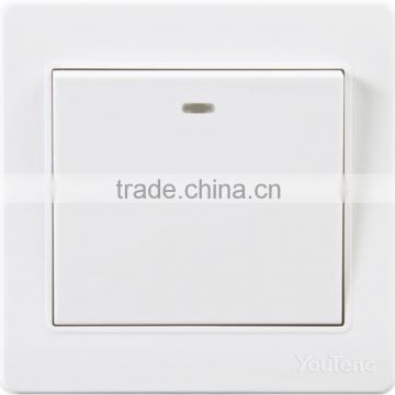 16A 1 gang 1 way electric wall switch and socket