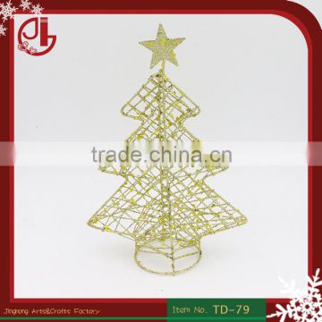 Gold Metal Frame Christmas Tree Christmas Products