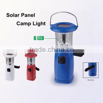 (1500370) Made in China Nice Quality ABS Solar 6LED Camp Light with Color Box