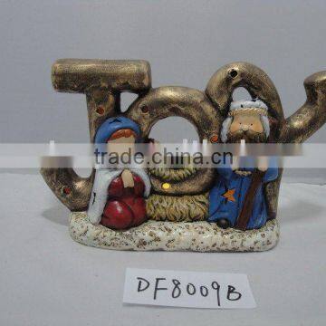 polyresin nativity led