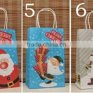 Snowman printed paper bags for christmas