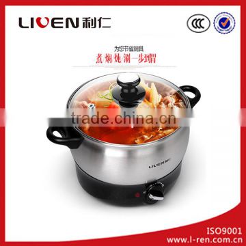 Electric stainless steel shabu-shabu hot pot of HG-B2600