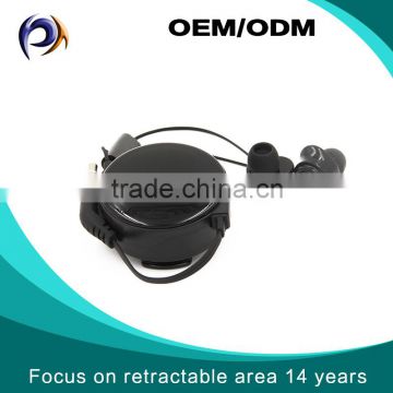 Selling like hot cakes retractable polychrome earphones for sale