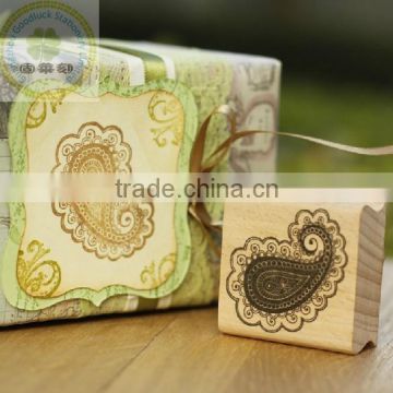 Custom wedding block wooden stamp block set
