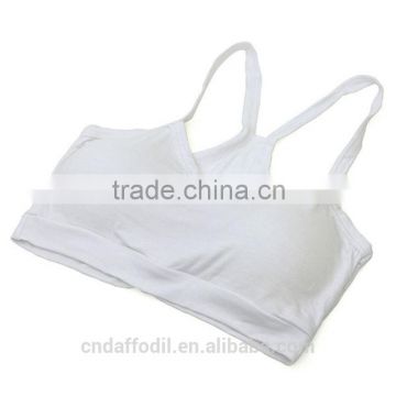 Wholesale womens Sports Bra tank top Solid Strap Underwear Cotton Yoga Bra Vest crop Top
