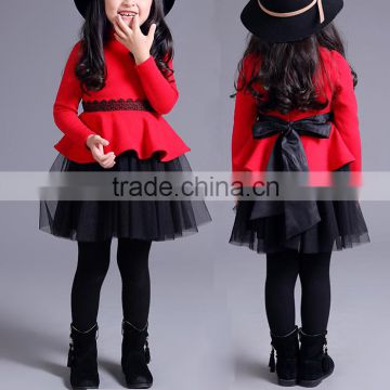 Lovely Girls One Piece Dress Gauze Princess Skirt Party Costume Dress With Bowknot Clothes Manufacturer OEM Factory Guangzhou