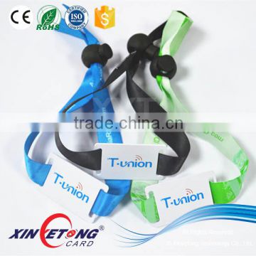 13.56Mhz NTAG213 Fabric RFID wristband for event and festival and concert