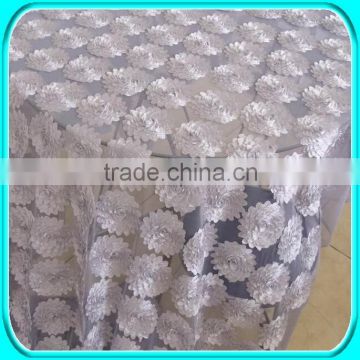 SILVER TAPE EMBROIDERY TABLE CLOTH