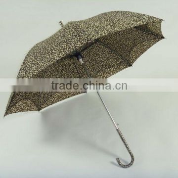 hot leopard umbrella with mesh inside for lady