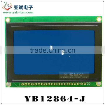 12864 lcd module lcd panel 128X64 with backlight Blue yellow-green gray