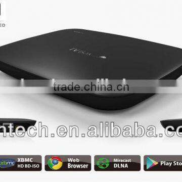 XBMC Quad core android smart tv box, 8GB with DLAN and Miracast,multimedia language, 2GB DDR3