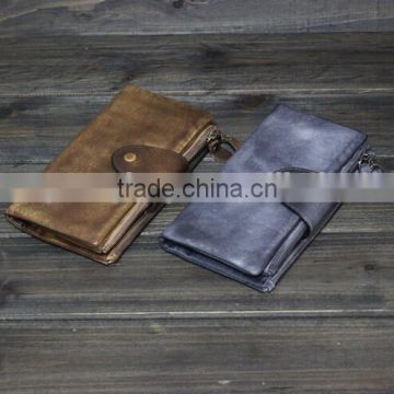 Long Cow Leather Wallet,Big Capacity and Vintage Wallet