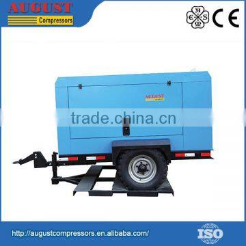 Hot Selling 2015 lubricated portable mobile electric screw air compressor