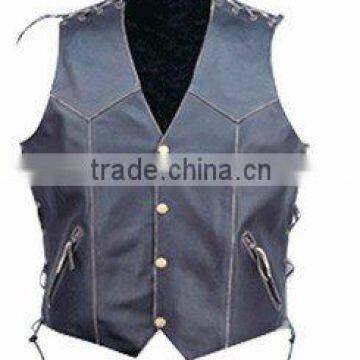 DL-1577 Leather Vest in cowhide Leather