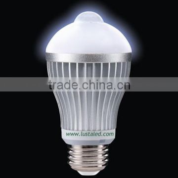 Detection angle: 360 degrees ,6W LED Bulb LED Lamp with Motion Sensor wholesale ,with CE Rohs UL Approved,