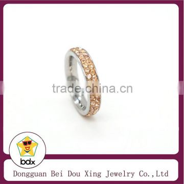 2015 Fashion Personalized Rose Gold Cubic Zirconia Eternity Ring