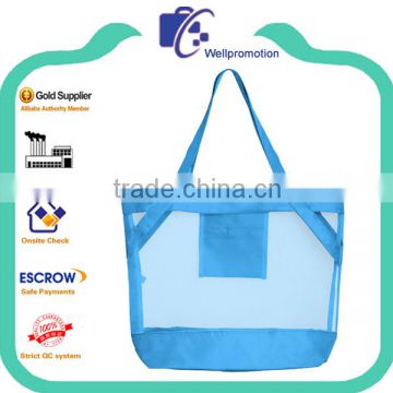 Latest Colorful wholesale large mesh beach bag with inside pocket