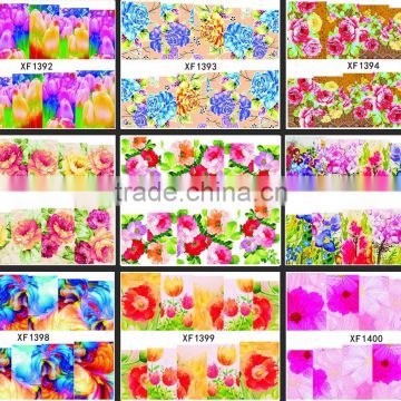 2015 New Flower Bows Water Transfer Sticker Nail Art Decals Nails Wraps Temporary Tattoos Watermark Nail Tools