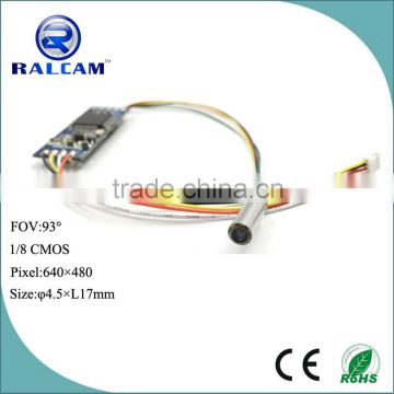 60 FPS 4.5 mm video endoscope camera module with auto white balance
