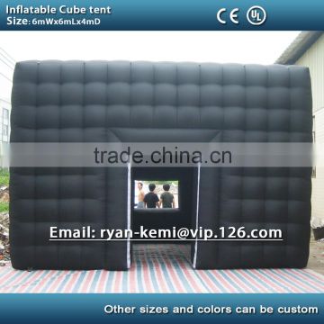 6m black inflatable cube tent outdoor inflatable party tent inflatable tent china large inflatable event tent