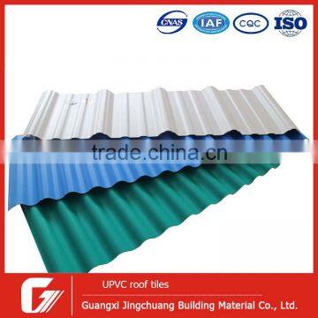 Warehouse PVC Plastic Single Layer Corrugated Roofing Sheet